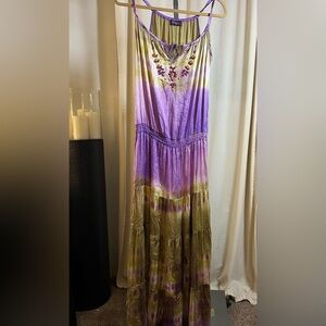 Hale Bob Boho Tie-Dye Maxi Dress